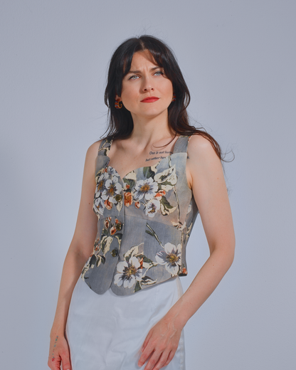 Vest with Floral Print