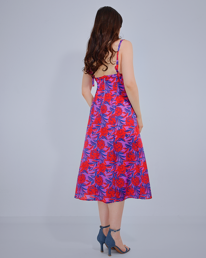 Summer Dress with Floral Print